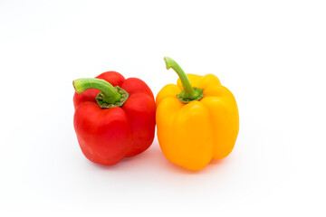 赤とオレンジのパプリカ