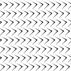 Diagonal zigzag lines seamless pattern. Angled jagged stripes ornament. Linear waves motif. Tilted broken line shapes wallpaper. Striped background. Curves print. Slanted wavy stripe figures. Vector.
