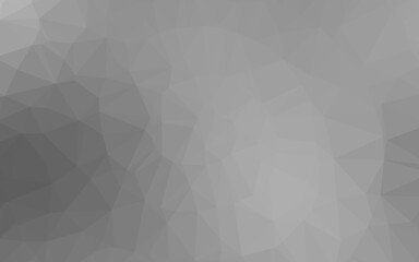 Light Silver, Gray vector low poly cover. Glitter abstract illustration with an elegant design. Completely new design for your business.