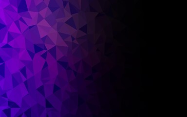 Light Purple vector polygon abstract background. Colorful abstract illustration with gradient. Triangular pattern for your business design.