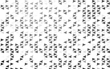 Light Silver, Gray vector texture in triangular style. Abstract gradient illustration with triangles. Pattern for commercials.