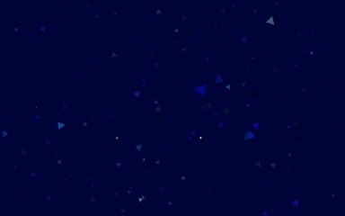 Light BLUE vector background with triangles. Abstract gradient illustration with triangles. Pattern for commercials.