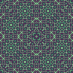 Ethnic floral motifs seamless pattern design