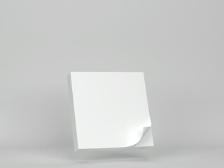 Blank sticky note mockup