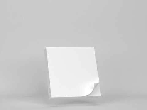 Blank sticky note mockup