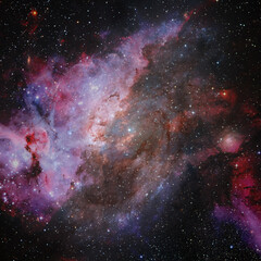 Starry deep outer space. Elements of this image furnished by NASA