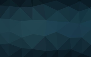 Dark BLUE vector shining triangular background. Shining illustration, which consist of triangles. Polygonal design for your web site.