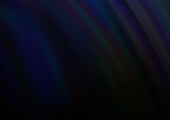 Dark BLUE vector template with abstract lines. Modern gradient abstract illustration with bandy lines. A completely new marble design for your business.