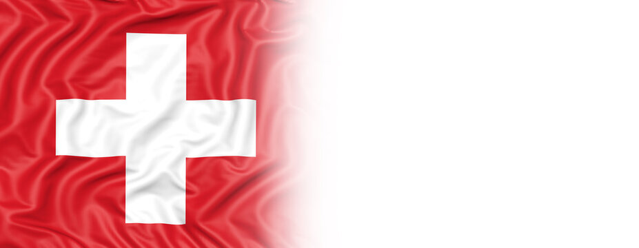 Schweiz flagge isoliert
