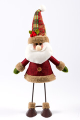 Adorno navideño sobre fondo blanco