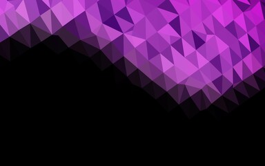 Light Purple vector polygon abstract layout. An elegant bright illustration with gradient. Brand new design for your business.