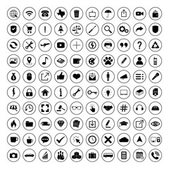 Web icon set. Contact us icon set. Business, ecommerce, finance, accounting.