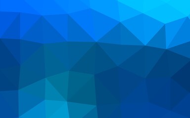 Light BLUE vector abstract polygonal layout. A sample with polygonal shapes. Template for a cell phone background.