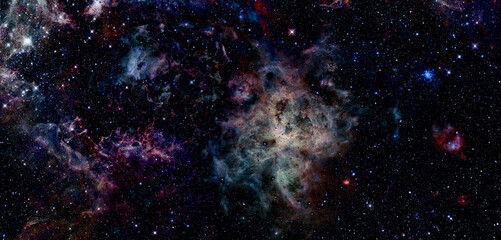 Starry deep outer space. Elements of this image furnished by NASA