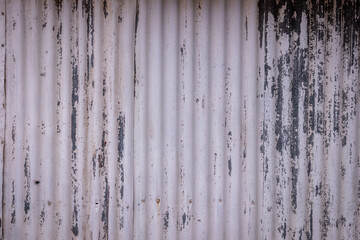 An old corrugated iron shed