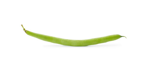 Delicious fresh green bean isolated on white