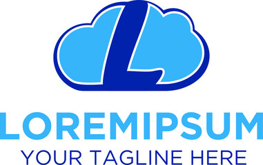 Cloud Letter L Logo 