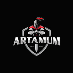 Premium Spartan Logo Design Vector