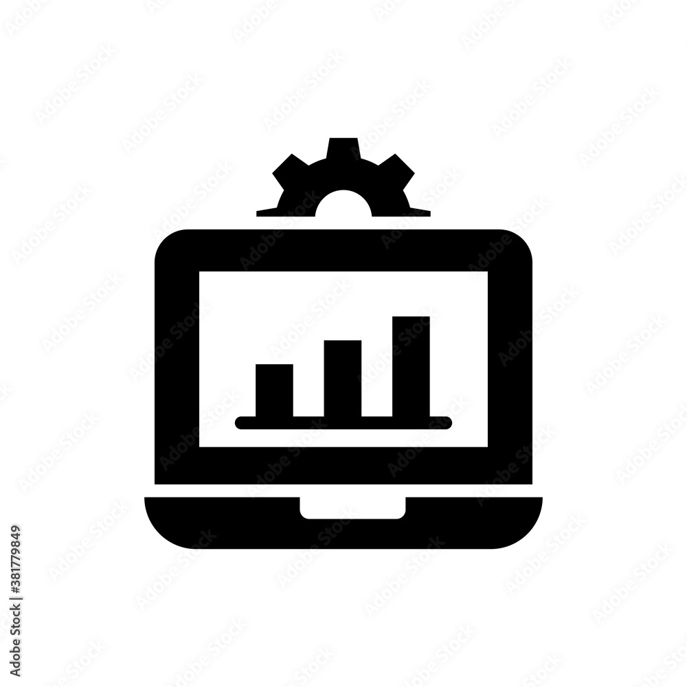 Poster basic rgbadata processing solid icon style illustration.