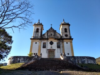 Fototapeta na wymiar church of the golden age - ouro preto minas gerais brazil