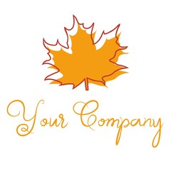 DESIGN VECTOR OF MAPLE LEAF FEMINIME DESIGN. perfect for company natural elements. leaving, leaf maple beauty icon logo