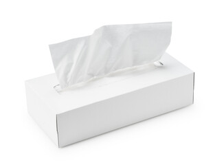 Tissue paper on a white background