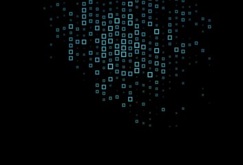 Dark BLUE vector template with rhombus.