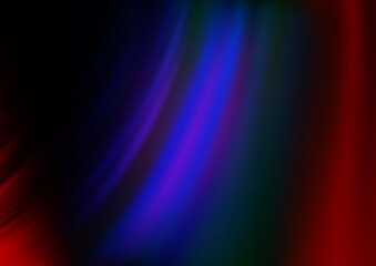 Dark Multicolor, Rainbow vector template with bent lines. Blurred geometric sample with gradient bubbles.  A completely new marble design for your business.