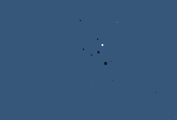 Light Black vector background with bubbles.