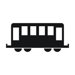 Train icon design isolated on white background