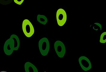 Dark Blue, Yellow vector texture with disks.