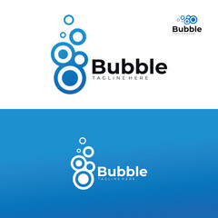 bubble logo icon vector isolated