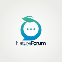 nature forum logo icon vector isolated app