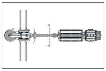 3D design of a spaceship.