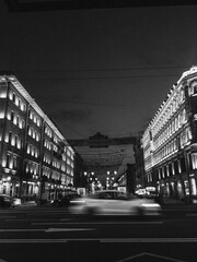 Fototapeta na wymiar street at night