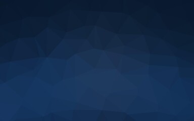 Obraz premium Dark BLUE vector low poly texture. Brand new colorful illustration in with gradient. The best triangular design for your business.
