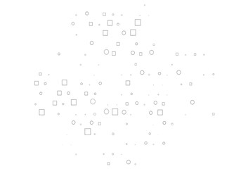 Light Silver, Gray vector backdrop with dots, spots, cubes.