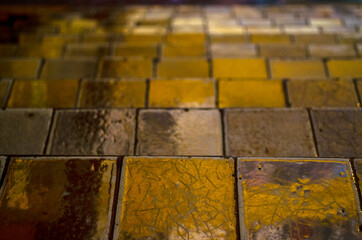 golden tile texture