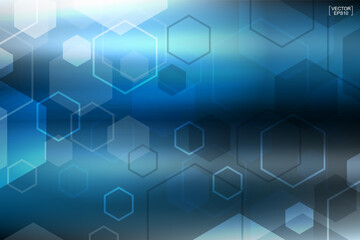 Abstract blue technology background. Vector.