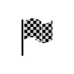racing flag icon vector symbol