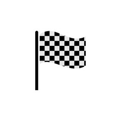 racing flag icon vector symbol