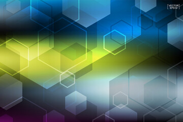 Abstract colorful technology background. Vector.
