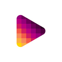 Modern Play logo design vector