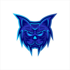 cat mascot esport logo design © Waris