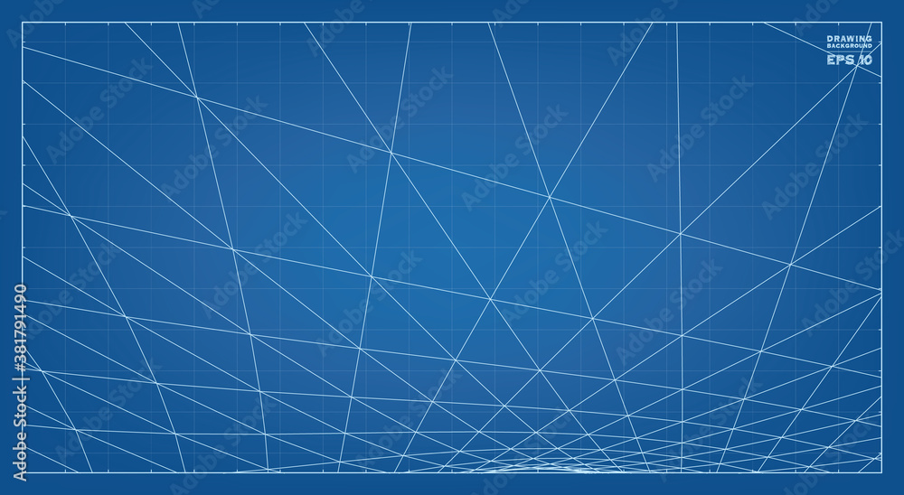Poster abstract 3d wireframe pattern of surrounding contour pattern. vector 3d illustration.