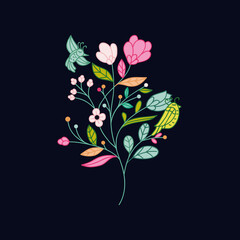 Floral design for element background