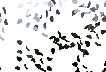 Light Green vector template with memphis shapes.