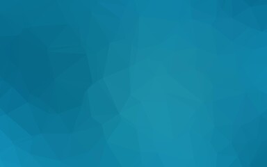 Fototapeta premium Dark BLUE vector abstract polygonal texture. Shining illustration, which consist of triangles. Brand new design for your business.