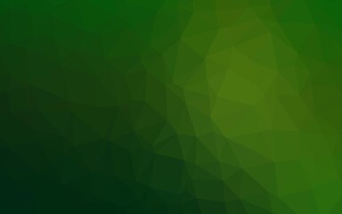 Light Green vector polygon abstract layout. Geometric illustration in Origami style with gradient. Brand new style for your business design.