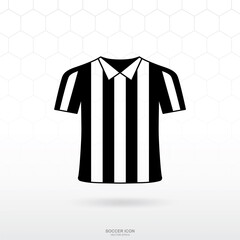 Referee shirt icon. Soccer football sport sign and symbol for template design. Vector.
